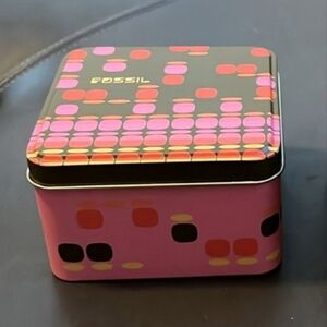 Collectible Fossil Watch Tin